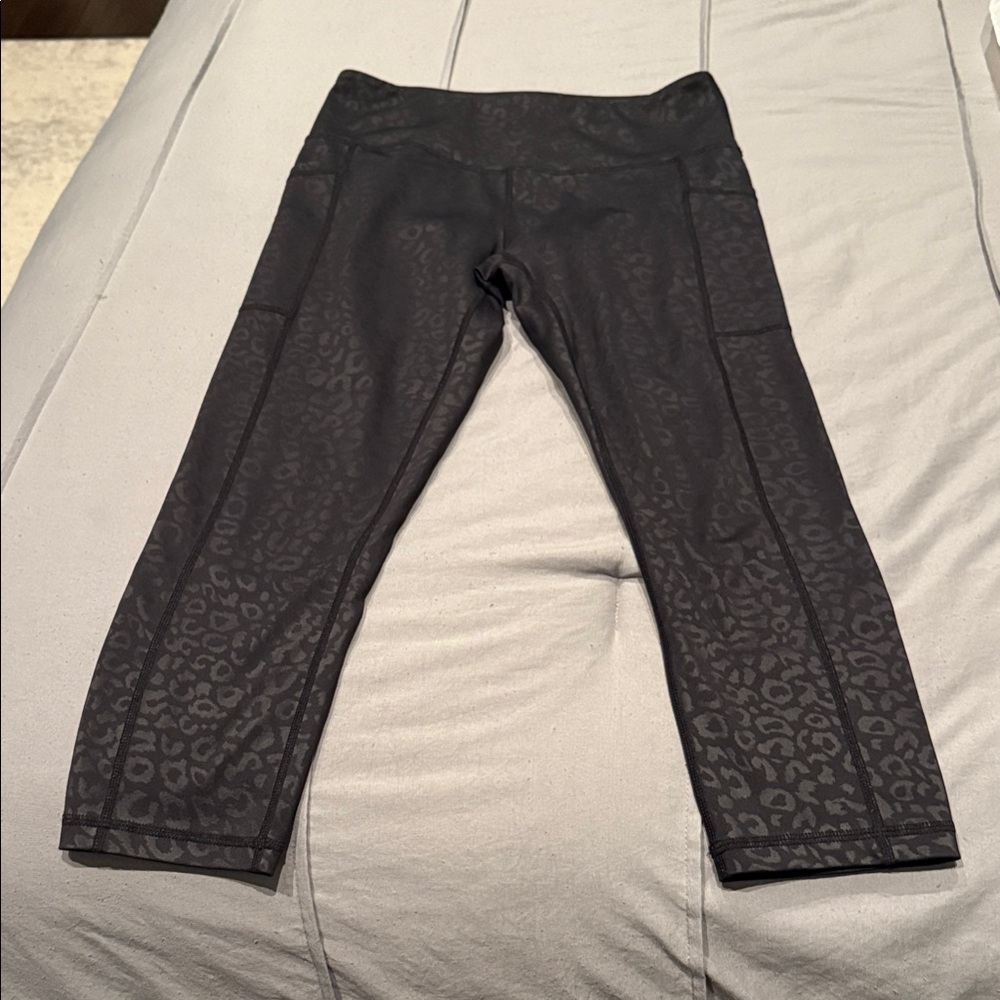 Black Leopard Print Leggings